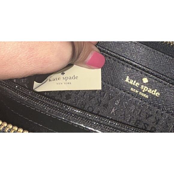 Kate Spade Laurel Way Printed Neda Musicaldot Saffiano Leather Zip-Around Wallet - Picture 4 of 10